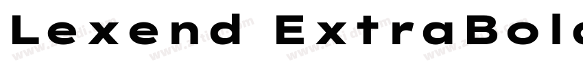 Lexend ExtraBold字体转换